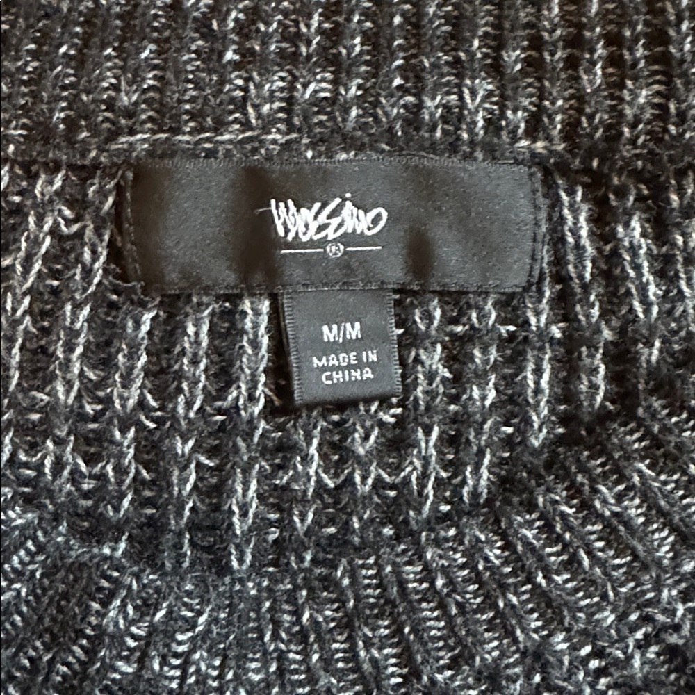Mossimo Supply Crew Neck Sweater black knit Medium - Picture 2 of 6
